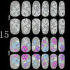 Flowers Design Color Change Nail Sticker